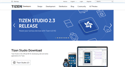 Desktop Screenshot of developer.tizen.org