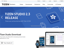 Tablet Screenshot of developer.tizen.org